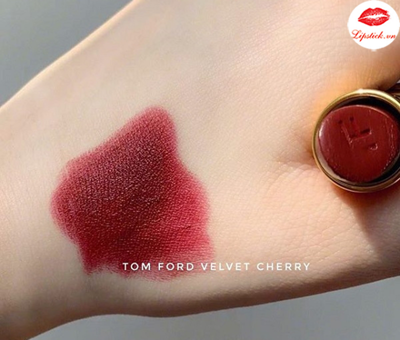 Son Tom Ford Satin Matte 08 Velvet Cherry Màu Đỏ Rượu | Son TomFord